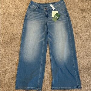 HALARA Blue Flare Wide-Leg Jeans